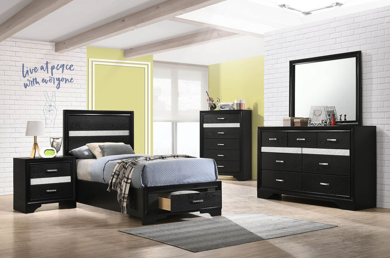 Miranda Bedroom Sets Black - Theo's Factory Direct Mattress & Furniture (Columbus, OH)