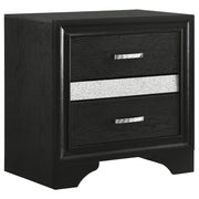 Miranda 2-drawer Nightstand Tray Black - Theo's Factory Direct Mattress & Furniture (Columbus, OH)