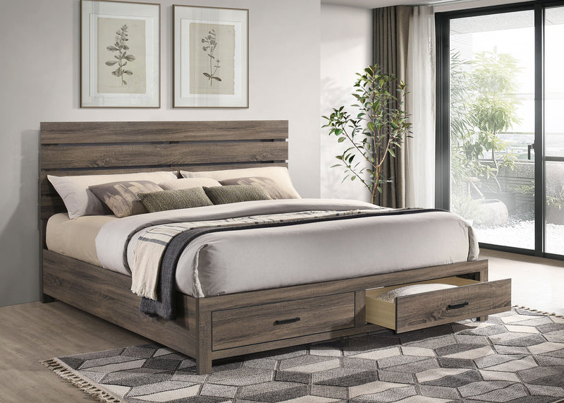 Brantford Wood Storage Panel Bed - Theo's Factory Direct Mattress & Furniture (Columbus, OH)