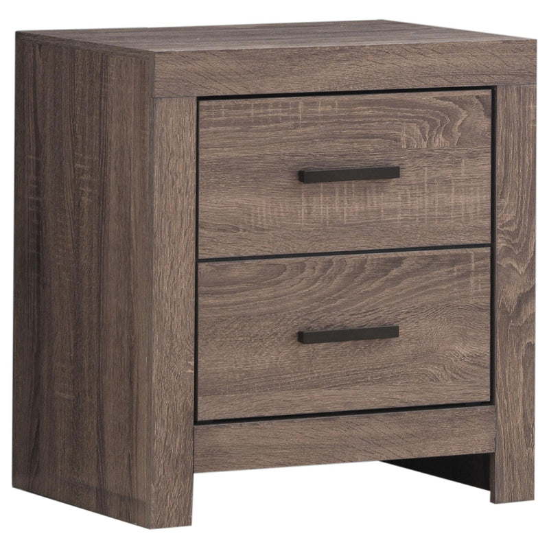 Brantford 2-drawer Nightstand Barrel Oak - Theo's Factory Direct Mattress & Furniture (Columbus, OH)