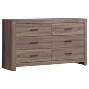 Brantford 6-drawer Dresser Barrel Oak - Theo's Factory Direct Mattress & Furniture (Columbus, OH)