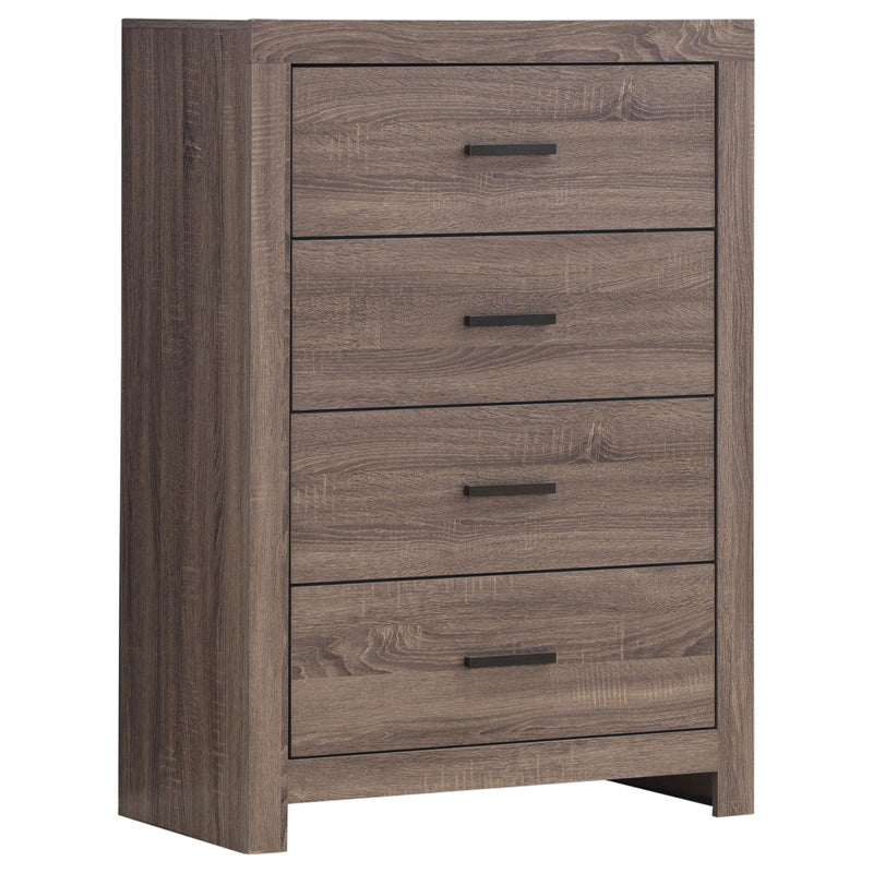 Brantford 4-drawer Chest Barrel Oak - Theo's Factory Direct Mattress & Furniture (Columbus, OH)