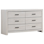 Brantford 6-drawer Dresser Coastal White - Theo's Factory Direct Mattress & Furniture (Columbus, OH)