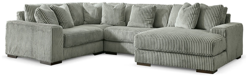 Lindyn Sectional with Chaise - Theo's Factory Direct Mattress & Furniture (Columbus, OH)