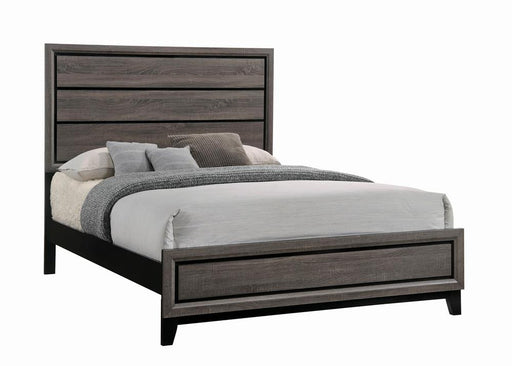 Watson Eastern King & Queen Bed Grey Oak and Black - Theo's Factory Direct Mattress & Furniture (Columbus, OH)