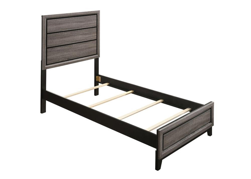 Watson Full & Twin Panel Bed Grey Oak - Theo's Factory Direct Mattress & Furniture (Columbus, OH)
