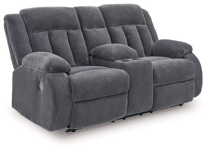 Observation Power Reclining Loveseat with Console - Theo's Factory Direct Mattress & Furniture (Columbus, OH)