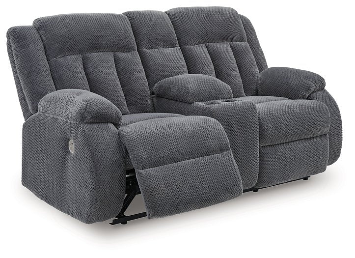 Observation Power Reclining Loveseat with Console - Theo's Factory Direct Mattress & Furniture (Columbus, OH)