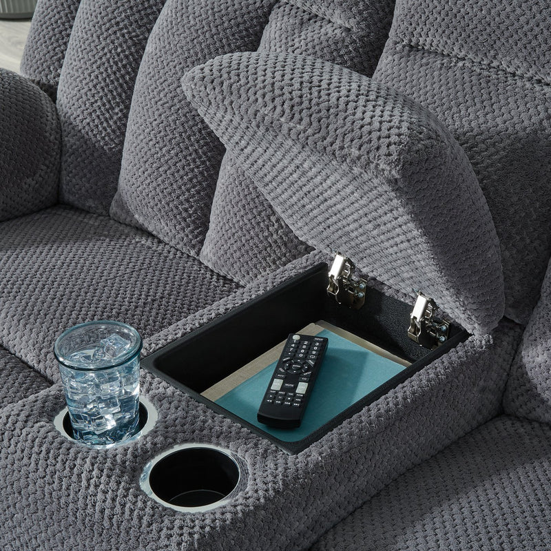 Observation Power Reclining Loveseat with Console - Theo's Factory Direct Mattress & Furniture (Columbus, OH)