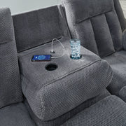 Observation Power Reclining Sofa with Drop Down Table - Theo's Factory Direct Mattress & Furniture (Columbus, OH)