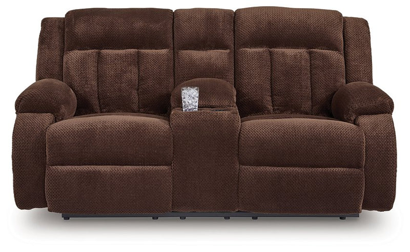 Observation Power Reclining Loveseat with Console - Theo's Factory Direct Mattress & Furniture (Columbus, OH)
