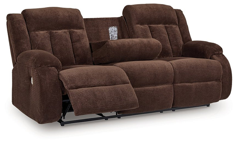 Observation Power Reclining Sofa with Drop Down Table - Theo's Factory Direct Mattress & Furniture (Columbus, OH)