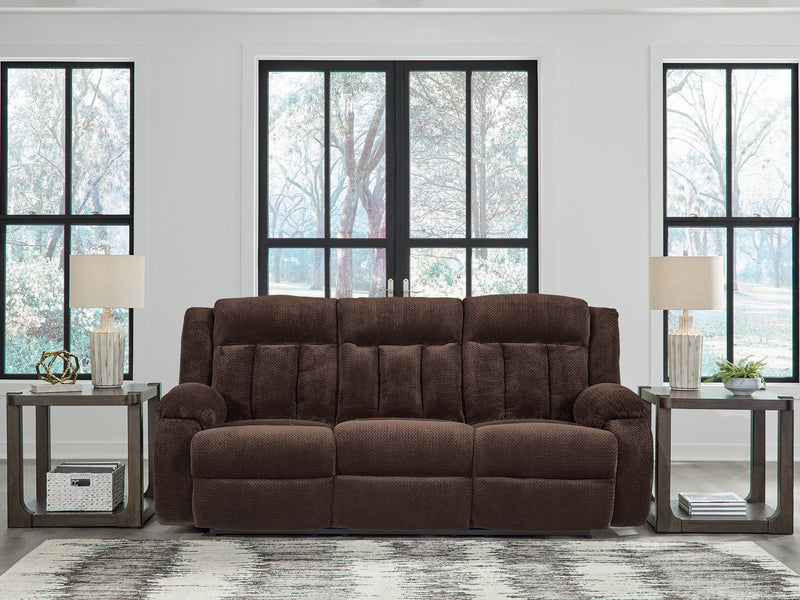 Observation Power Reclining Sofa with Drop Down Table - Theo's Factory Direct Mattress & Furniture (Columbus, OH)