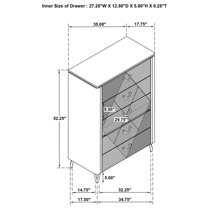 Cassia Chest of Drawers - Theo's Factory Direct Mattress & Furniture (Columbus, OH)