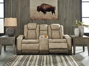 Next-Gen DuraPella Power Reclining Loveseat with Console - Theo's Factory Direct Mattress & Furniture (Columbus, OH)