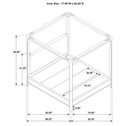Solano Canopy Panel Platform Bed - Theo's Factory Direct Mattress & Furniture (Columbus, OH)