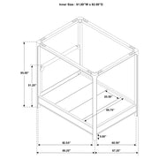 Solano Canopy Panel Platform Bed - Theo's Factory Direct Mattress & Furniture (Columbus, OH)