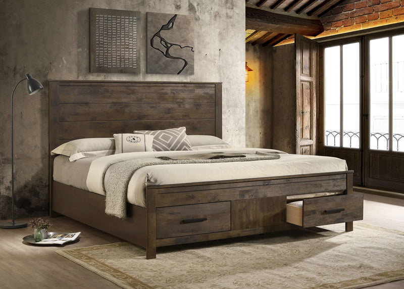 Woodmont Panel Platform Storage Bed - Theo's Factory Direct Mattress & Furniture (Columbus, OH)