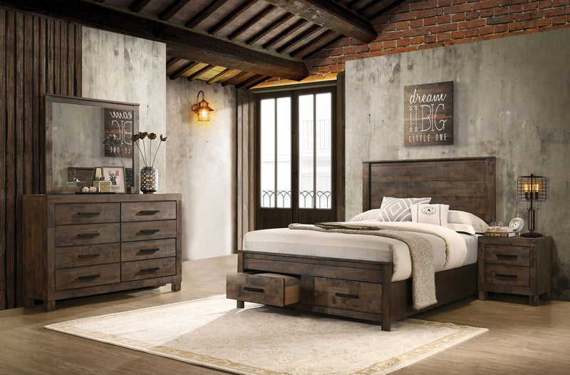 Woodmont 4 & 5 Piece E.King, Queen, & Cal;.King Bedroom Sets - Theo's Factory Direct Mattress & Furniture (Columbus, OH)