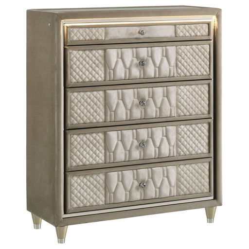 Lorient Chest of Drawers with LED Lighting - Theo's Factory Direct Mattress & Furniture (Columbus, OH)