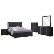 Marceline Bedroom Sets White & Black 4 & 5 Piece - Theo's Factory Direct Mattress & Furniture (Columbus, OH)