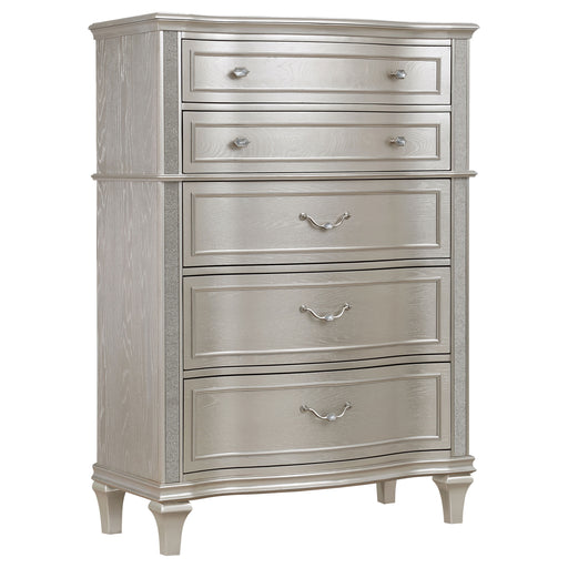 Evangeline 6-drawer Chest Silver Oak - Theo's Factory Direct Mattress & Furniture (Columbus, OH)