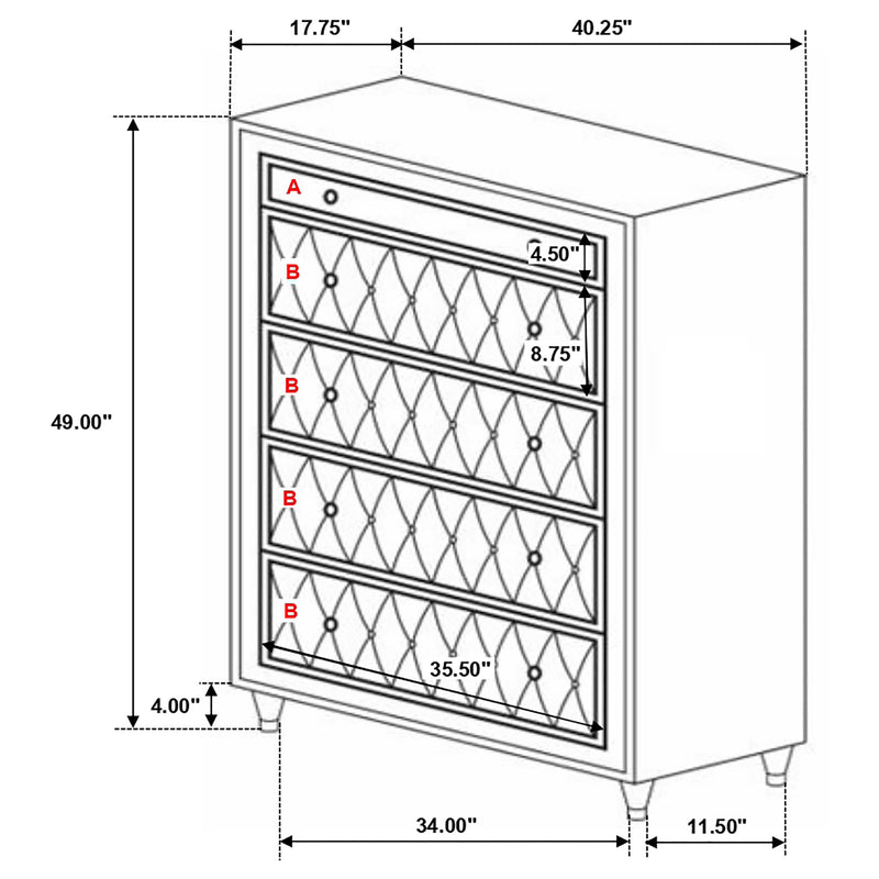 Antonella Bedroom Set - Theo's Factory Direct Mattress & Furniture (Columbus, OH)