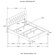 Kendall Panel Bed E.King, & Queen Black & White - Theo's Factory Direct Mattress & Furniture (Columbus, OH)