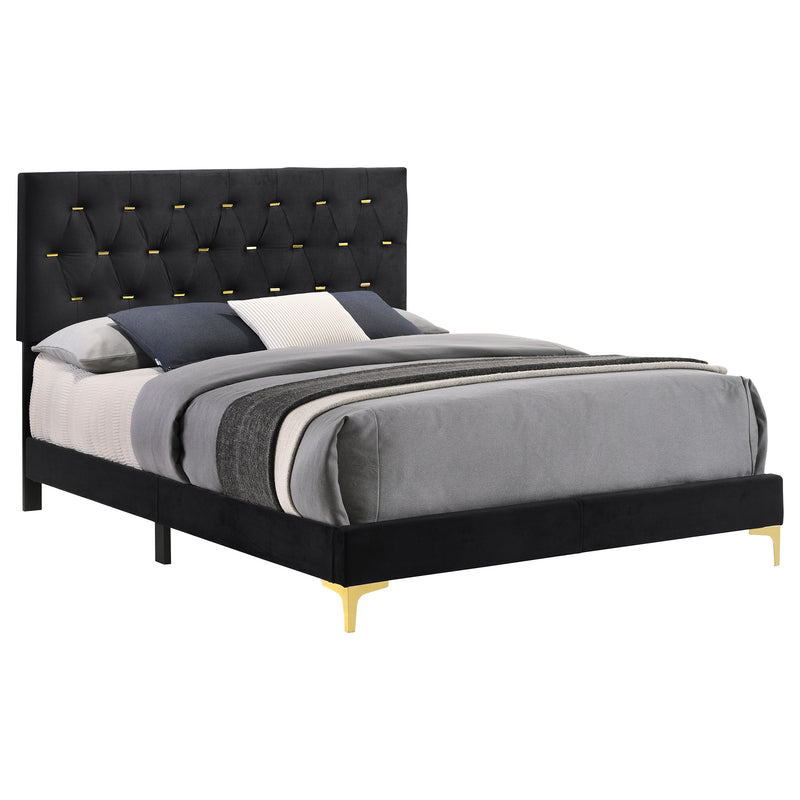 Kendall Panel Bed E.King, & Queen Black & White - Theo's Factory Direct Mattress & Furniture (Columbus, OH)