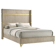 Lucia Eastern King & Queen Bed Beige & Grey - Theo's Factory Direct Mattress & Furniture (Columbus, OH)