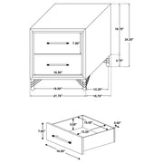 Lucia Nightstand - Theo's Factory Direct Mattress & Furniture (Columbus, OH)