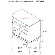 Granada Nightstand - Theo's Factory Direct Mattress & Furniture (Columbus, OH)
