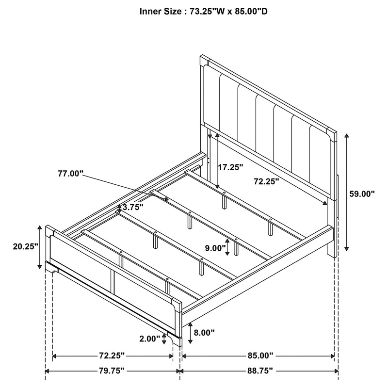 Gran Park Panel Bed - Theo's Factory Direct Mattress & Furniture (Columbus, OH)
