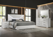 Ives 4 & 5 Piece Bedroom Set E.king & Queen White & Grey - Theo's Factory Direct Mattress & Furniture (Columbus, OH)