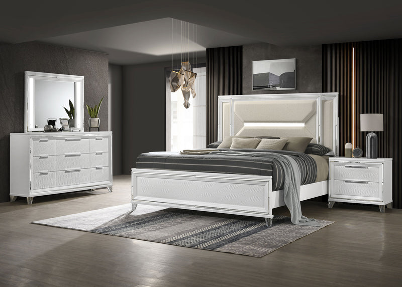 Marmore 4 & 5 Pc E.king, Cal.king, & Queen Bedroom Set - Theo's Factory Direct Mattress & Furniture (Columbus, OH)