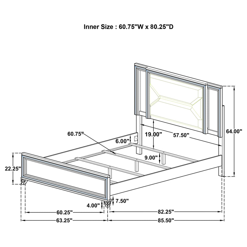Marmore 4 & 5 Pc E.king, Cal.king, & Queen Bedroom Set - Theo's Factory Direct Mattress & Furniture (Columbus, OH)
