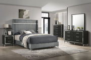 Lucia 4 & 5 Piece Bedroom Set King & Queen Beige & Grey - Theo's Factory Direct Mattress & Furniture (Columbus, OH)