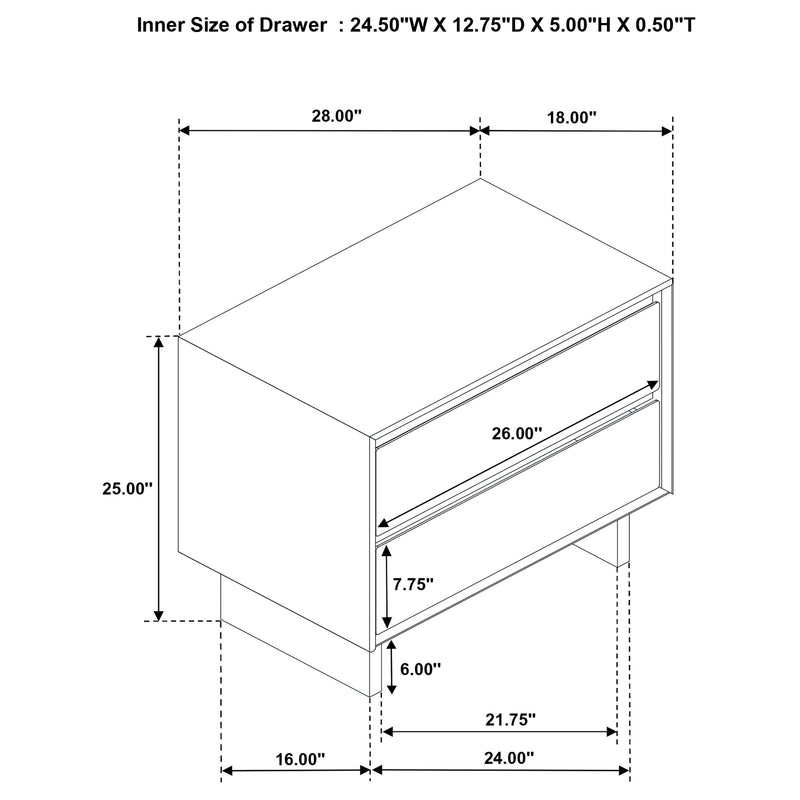 Glenwood Nightstand - Theo's Factory Direct Mattress & Furniture (Columbus, OH)