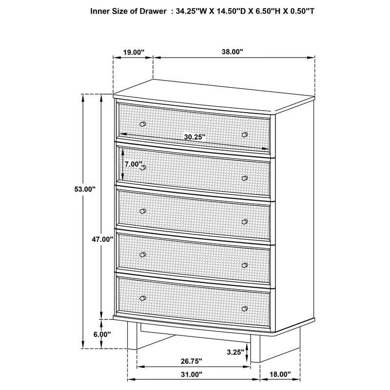 Kailani Chest - Theo's Factory Direct Mattress & Furniture (Columbus, OH)