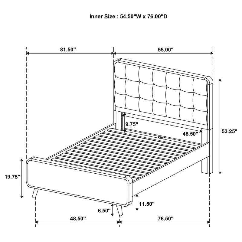 Robyn Panel Platform Bed - Theo's Factory Direct Mattress & Furniture (Columbus, OH)