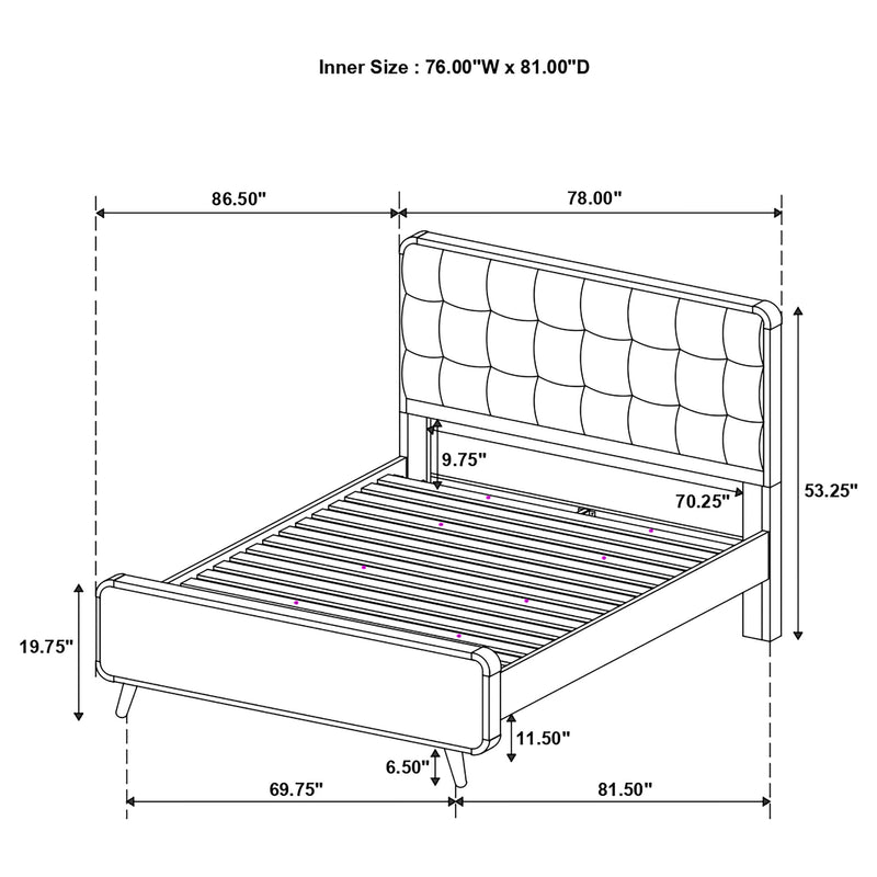 Robyn Panel Platform Bed - Theo's Factory Direct Mattress & Furniture (Columbus, OH)