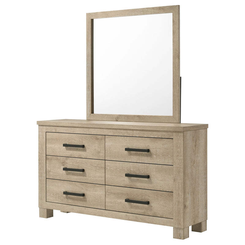 Oakglen Dresser With Mirrors - Theo's Factory Direct Mattress & Furniture (Columbus, OH)