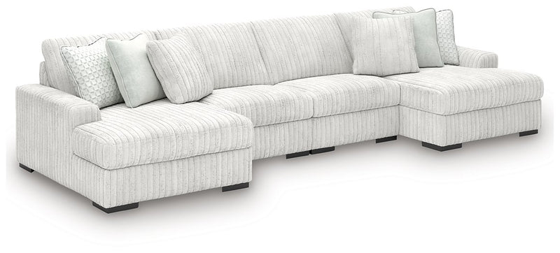 Stupendous Sectional with Double Chaise - Theo's Factory Direct Mattress & Furniture (Columbus, OH)