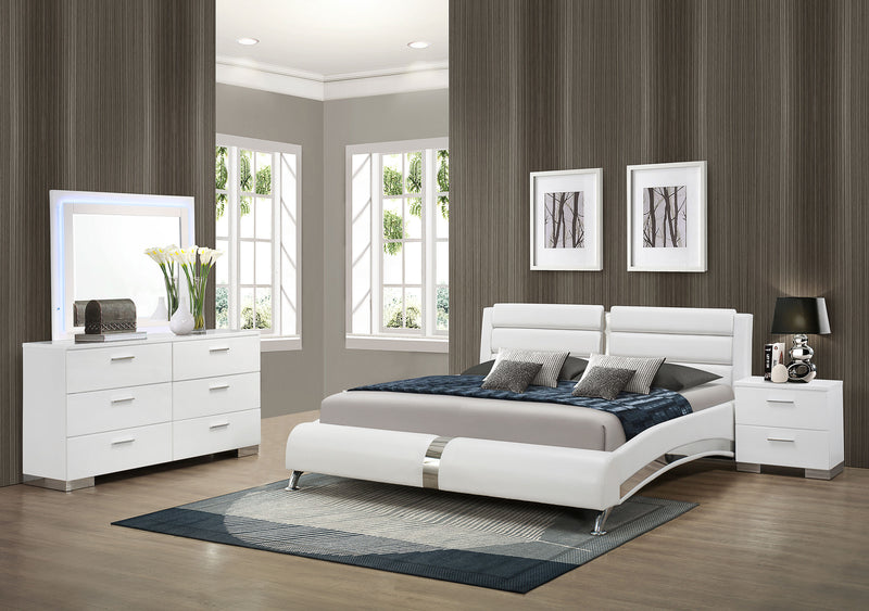 Jeremaine 5 Pc Bedroom Sets White - Theo's Factory Direct Mattress & Furniture (Columbus, OH)
