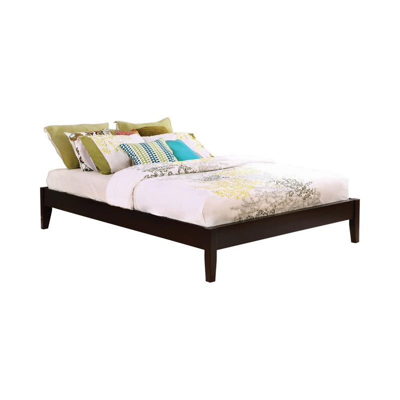 Hounslow California King, E.King, & Queen Universal Platform Bed Cappuccino - Theo's Factory Direct Mattress & Furniture (Columbus, OH)