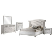 Barzini Bedroom Set White - Theo's Factory Direct Mattress & Furniture (Columbus, OH)