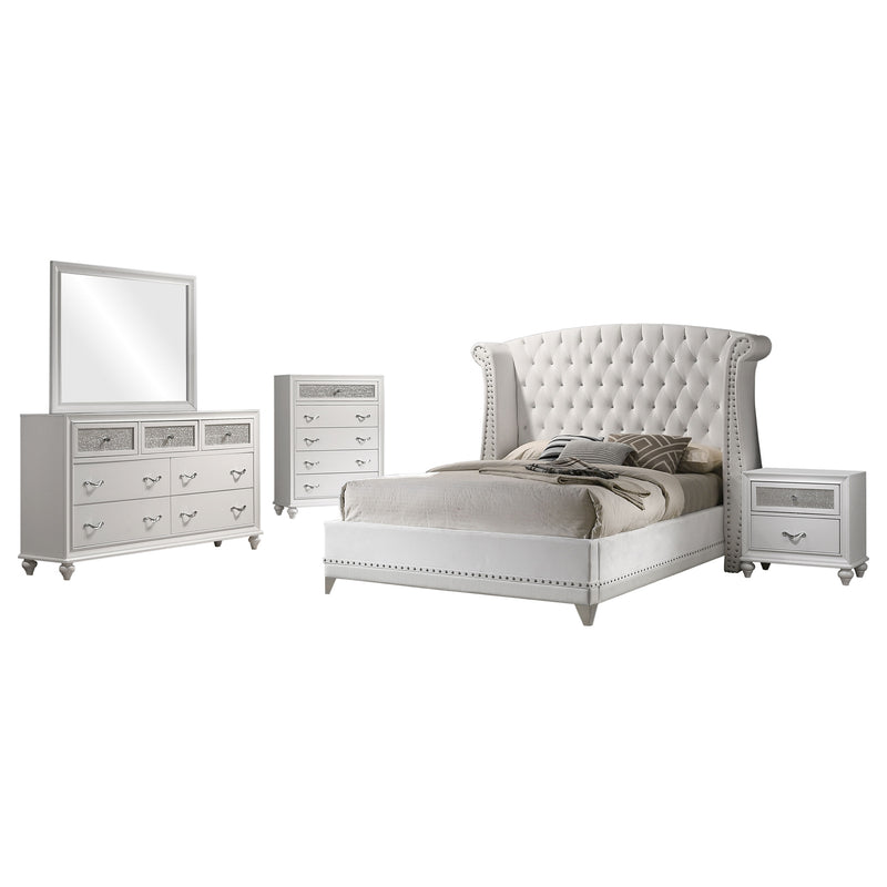 Barzini Bedroom Set White - Theo's Factory Direct Mattress & Furniture (Columbus, OH)