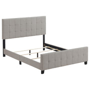 Fairfield Eastern King & Queen Upholstered Panel Bed Beige & Grey - Theo's Factory Direct Mattress & Furniture (Columbus, OH)
