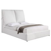 Gwendoline Upholstered Platform Bed with Pillow Headboard White - Theo's Factory Direct Mattress & Furniture (Columbus, OH)