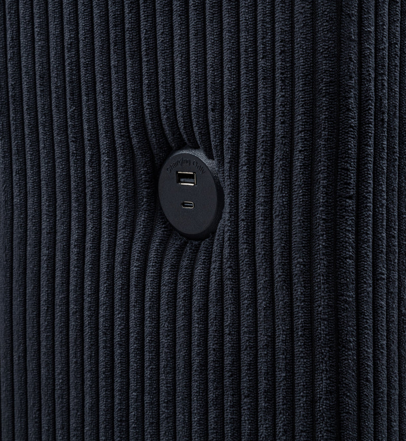 Tisdall Wingback TV Bed with Flame Visualizer - Theo's Factory Direct Mattress & Furniture (Columbus, OH)